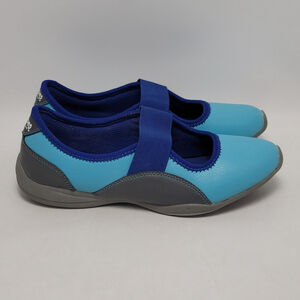 Curves for Women Mary Jane Walking Sneakers Shoes Blue/Gray Size 7